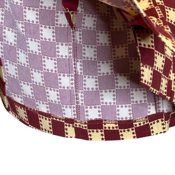 (Sold) Urban Outfitters Mini Skirt Women’s Size Small Red Yellow Check Print New - Picture 5 of 12
